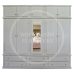 Handmade in the UK 5 Door 6 Drawer Mirrored Wardrobe with Top Box - Dewsbury White (Made to Measure)