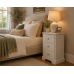 BALTIC SOLID PINE 3 DRAWER BEDSIDE CABINET IN WHITE BALTIC SOLID PINE 3 DRAWER BEDSIDE CABINET IN WHITE