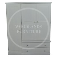 CAMBRIDGE 2 DRAWER TRIPLE FULL DOOR WARDROBE 