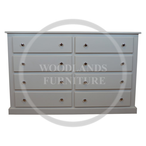 DEWSBURY 8 DRAWER CHEST IN WHITE 