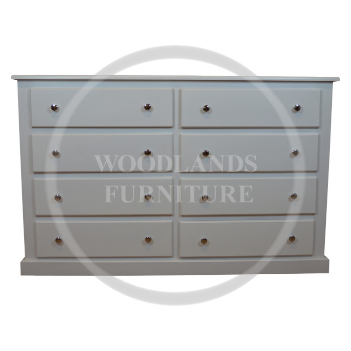 DEWSBURY 8 DRAWER CHEST IN WHITE DEWSBURY 8 DRAWER CHEST IN WHITE