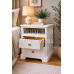 BALTIC SOLID PINE 2 DRAWER BEDSIDE CABINET WITH SHELF IN WHITE BALTIC SOLID PINE 2 DRAWER BEDSIDE CABINET WITH SHELF IN WHITE