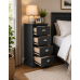BALTIC SOLID PINE 4 DRAWER BEDSIDE CABINET IN DARK GREY BALTIC SOLID PINE 4 DRAWER BEDSIDE CABINET IN DARK GREY