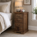 BALTIC SOLID PINE 4 DRAWER BEDSIDE CABINET IN MEDIUM OAK WAX BALTIC SOLID PINE 4 DRAWER BEDSIDE CABINET IN MEDIUM OAK WAX