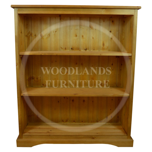 BALTIC SOLID PINE 2 SHELVED BOOKCASE IN ANTIQUE WAX