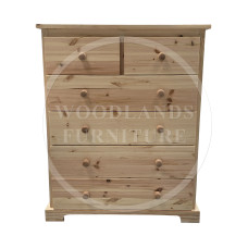 BALTIC SOLID PINE 2+4 CHEST OF DRAWERS