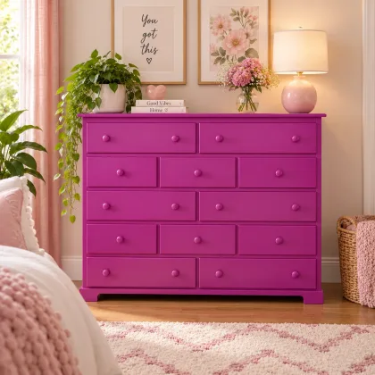 Solid Pine 12 Drawer Mix Chest of Drawers - Baltic | Handmade in England