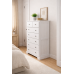 Handmade in England Baltic Solid Pine 2+5 Chest of Drawers in White - Fully Assembled