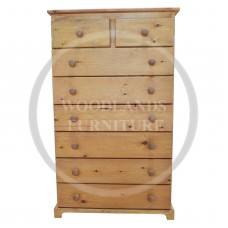 BALTIC SOLID PINE 2+6 CHEST OF DRAWERS