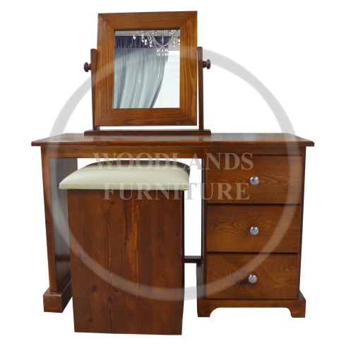 BALTIC KIDDIES 3 DRAWER DRESSING TABLE SET SOLID PINE