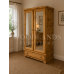 BALTIC SOLID PINE 1 DRAWER MIRRORED LARGE WARDROBE IN LIGHT OAK POLISHED BALTIC SOLID PINE 1 DRAWER MIRRORED LARGE WARDROBE IN LIGHT OAK POLISHED