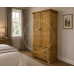 BALTIC SOLID PINE GENTS 2 DRAWER WARDROBE IN LIGHT OAK WAX