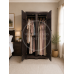 BALTIC SOLID PINE 2 DOOR FULL HANGING WARDROBE IN RED MAHOGANY WAX BALTIC SOLID PINE 2 DOOR FULL HANGING WARDROBE IN RED MAHOGANY WAX