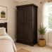 BALTIC SOLID PINE 2 DOOR FULL HANGING WARDROBE IN RED MAHOGANY WAX BALTIC SOLID PINE 2 DOOR FULL HANGING WARDROBE IN RED MAHOGANY WAX