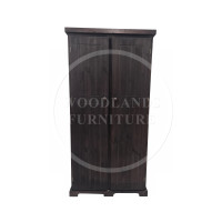 BALTIC 2 DOOR FULL HANGING WARDROBE IN RED MAHOGANY WAX