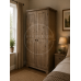 BALTIC SOLID PINE 2 DOOR FULL HANGING WARDROBE IN MEDIUM OAK WAX