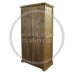 BALTIC SOLID PINE 2 DOOR FULL HANGING WARDROBE IN MEDIUM OAK WAX