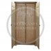 BALTIC SOLID PINE 2 DOOR FULL HANGING WARDROBE IN MEDIUM OAK WAX