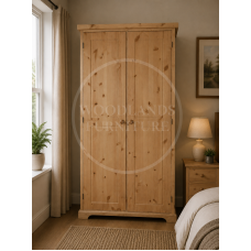 BALTIC SOLID PINE 2 DOOR FULL HANGING WARDROBE IN LIGHT OAK WAX BALTIC SOLID PINE 2 DOOR FULL HANGING WARDROBE IN LIGHT OAK WAX