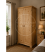 BALTIC SOLID PINE 2 DOOR FULL HANGING WARDROBE IN LIGHT OAK WAX BALTIC SOLID PINE 2 DOOR FULL HANGING WARDROBE IN LIGHT OAK WAX