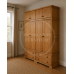 BALTIC SOLID PINE 4 DOOR 4 DRAWER WARDROBE WITH TOPBOX IN LIGHT OAK WAX