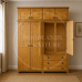 BALTIC SOLID PINE 4 DOOR 3 DRAWER WARDROBE WITH TOPBOX IN LIGHT OAK POLISHED