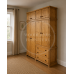 BALTIC SOLID PINE 4 DOOR 3 DRAWER WARDROBE WITH TOPBOX IN LIGHT OAK POLISHED