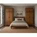 Handmade in the UK Solid Pine Wardrobe Set with Top Boxes - Baltic Light Oak Wax (Custom Finish Options)