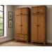 Handmade in the UK Solid Pine Wardrobe Set with Top Boxes - Baltic Light Oak Wax (Custom Finish Options)