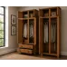 Handmade in the UK Solid Pine Wardrobe Set with Top Boxes - Baltic Light Oak Wax (Custom Finish Options)