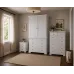 Handmade in England Baltic Solid Pine 3 Piece Bedroom Set in White