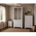 Handmade in England Baltic Solid Pine 3 Piece Bedroom Set in White