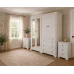 Solid Pine Quad Double Mirrored 3 Piece Bedroom Furniture Set - Baltic White | Handmade in England