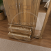 BALTIC SOLID PINE TRIPLE FULL MIRRORED WARDROBE IN KENILWORTH OAK WAX