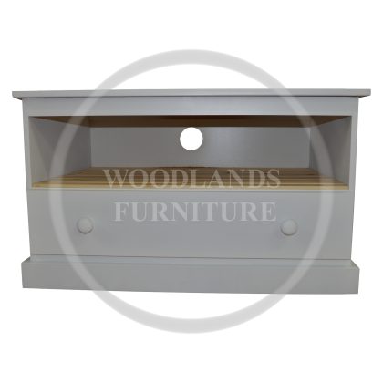 Cambridge 1 Drawer  TV Cabinet In White