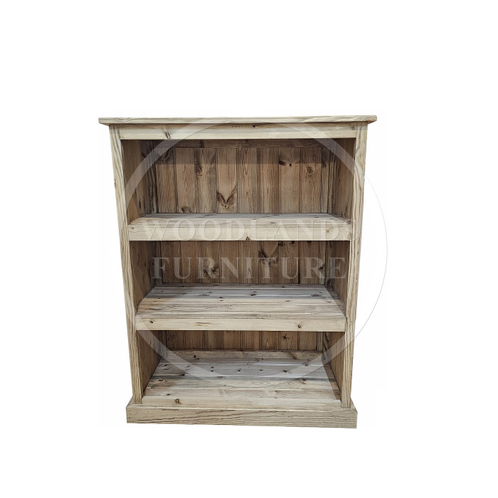 CAMBRIDGE PINE 2 SHELVED BOOKCASE IN LIGHT ANTIQUE WAX