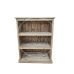 Handmade in England Cambridge Pine 2 Shelved Bookcase in Light Antique Wax