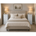CAMBRIDGE 5 DRAWER BEDSIDE SET IN WHITE CAMBRIDGE 5 DRAWER BEDSIDE SET IN WHITE