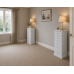 CAMBRIDGE 5 DRAWER BEDSIDE SET IN WHITE CAMBRIDGE 5 DRAWER BEDSIDE SET IN WHITE