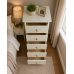 CAMBRIDGE 5 DRAWER BEDSIDE IN IVORY CAMBRIDGE 5 DRAWER BEDSIDE IN IVORY