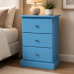 CAMBRIDGE 3 DRAWER BEDSIDE IN BLUE CAMBRIDGE 3 DRAWER BEDSIDE IN BLUE