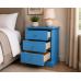 CAMBRIDGE 3 DRAWER BEDSIDE IN BLUE CAMBRIDGE 3 DRAWER BEDSIDE IN BLUE