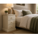 CAMBRIDGE 3 DRAWER BEDSIDE IN IVORY CAMBRIDGE 3 DRAWER BEDSIDE IN IVORY
