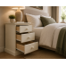 CAMBRIDGE 3 DRAWER BEDSIDE IN IVORY CAMBRIDGE 3 DRAWER BEDSIDE IN IVORY