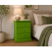 CAMBRIDGE 3 DRAWER BEDSIDE IN GREEN