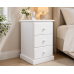 CAMBRIDGE 3 DRAWER BEDSIDE IN WHITE