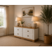 COUNTRY 2 DRAWER BEDSIDE CABINETS SET IN WHITE