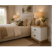 COUNTRY 2 DRAWER BEDSIDE CABINETS SET IN WHITE