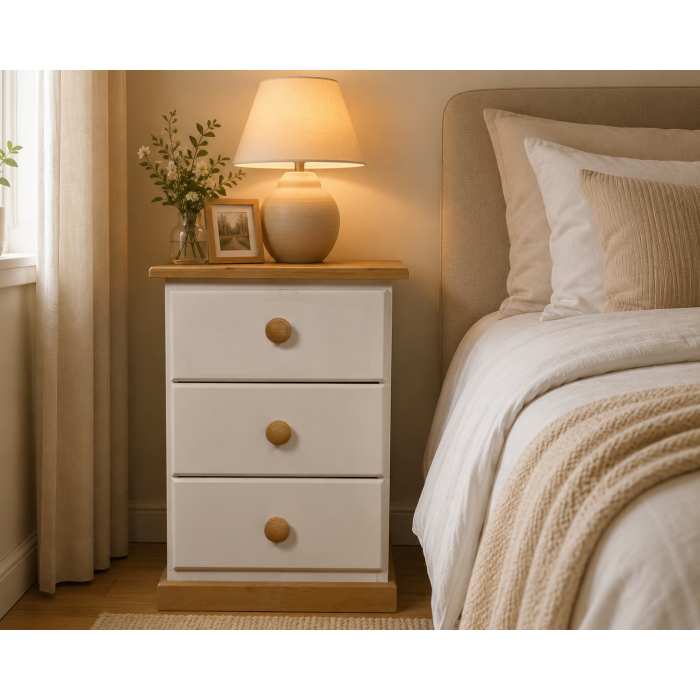 CAMBRIDGE COUNTRY 3 DRAWER BEDSIDE CAMBRIDGE COUNTRY 3 DRAWER BEDSIDE