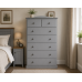 2+6 Drawer Curved Chest - Cambridge - Fully Assembled | Handmade in England